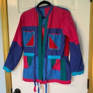 Vintage 90s reversible color blocking Jacket